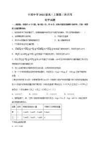 四川省凉山宁南中学2020-2021学年高二上学期第二次月考化学【试卷+答案】