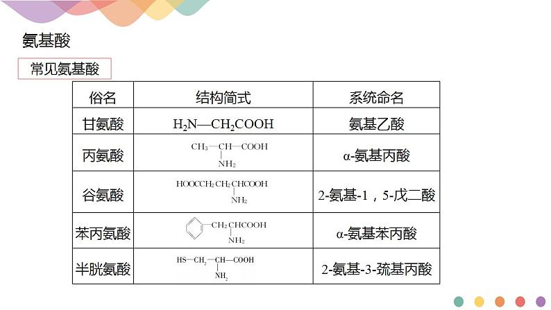 4.2.1 氨基酸-课件-2020-2021学年下学期高二化学同步精品课堂(新教材人教版选择性必修3)(共13张PPT)04