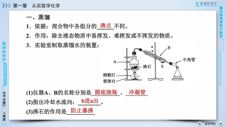 高中化学人教版 (新课标)必修1：第1章 第1节 第2课时蒸馏和萃取课件PPT07