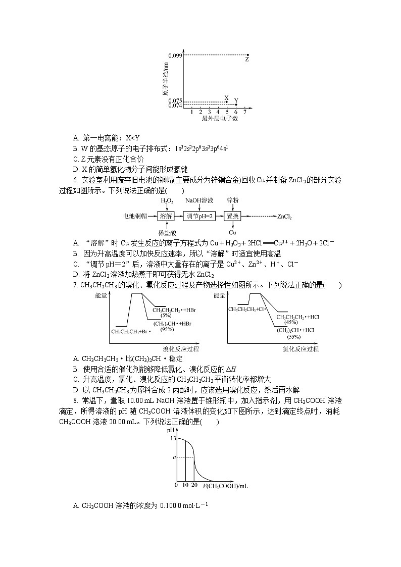 江苏省如皋市2022届高三上学期11月期中调研试题化学含答案第2页