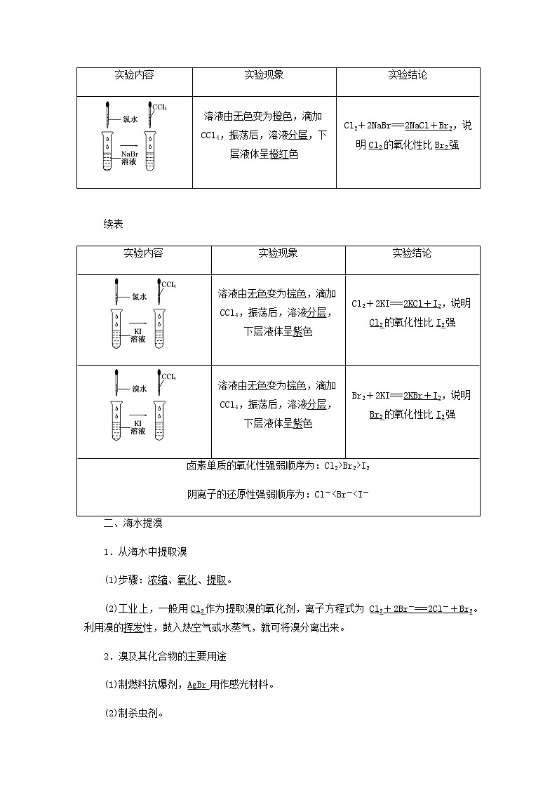《海水中的元素》示范课教学设计【高中化学必修1鲁教版】03