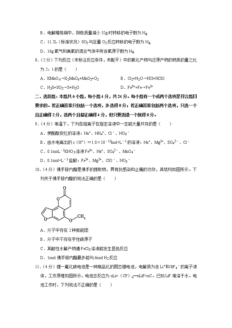 2021年海南省天一大联考高考化学一模试卷03