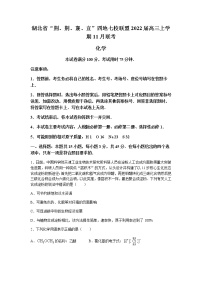 湖北省“荆、荆、襄、宜”四地七校联盟2022届高三上学期11月联考化学试题含答案