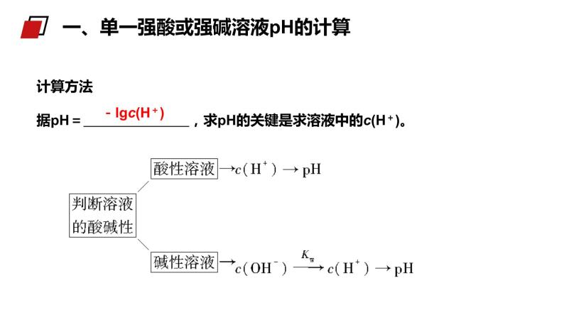 《pH的相关计算》人教版高二化学选修4PPT课件04