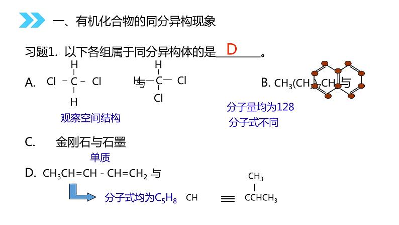 《同分异构体》人教版高二化学选修五PPT课件（第1.2.2课时）05
