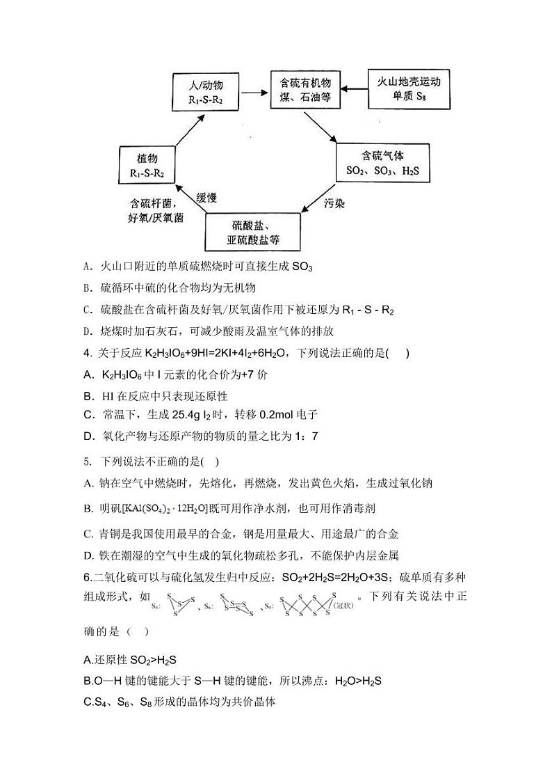 2022届辽宁省六校高三上学期期中联考化学试卷（PDF版含答案）第2页