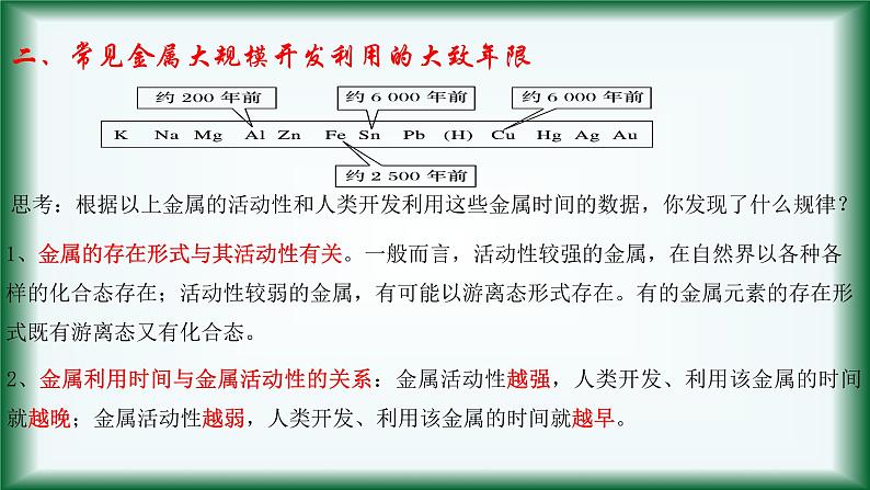 9.1 金属的冶炼方法课件苏教版2019必修二06