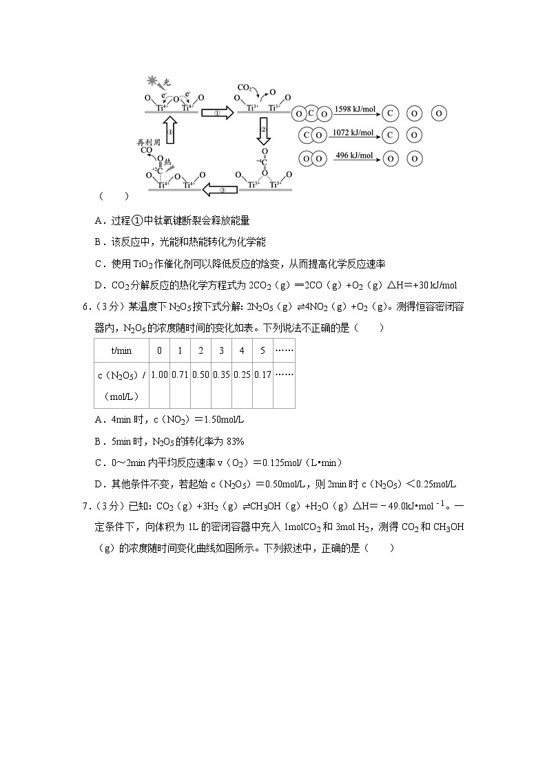 2021-2022学年北京八中高二（上）期中化学试卷02