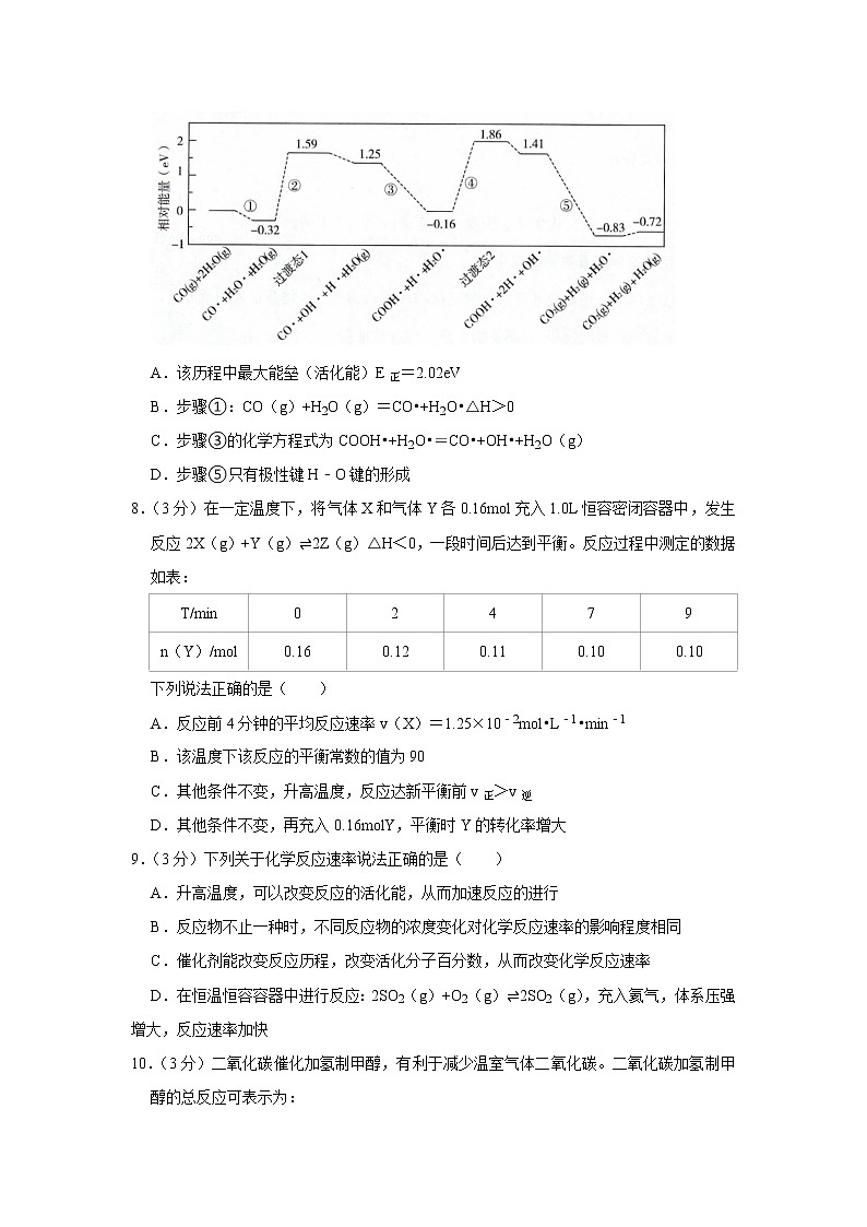 2021-2022学年安徽省宿州市十三所重点中学高二（上）期中化学试卷（一）03
