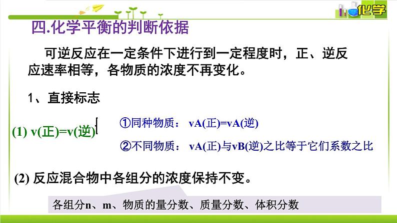 2.2.2 化学平衡状态 课件高中化学苏教版（2019）选择性必修一06