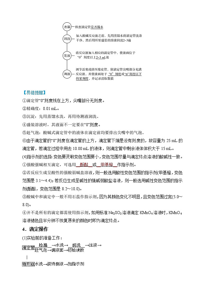 微专题49  酸碱中和滴定与图像的拓展-备战2022年高考化学考点微专题02