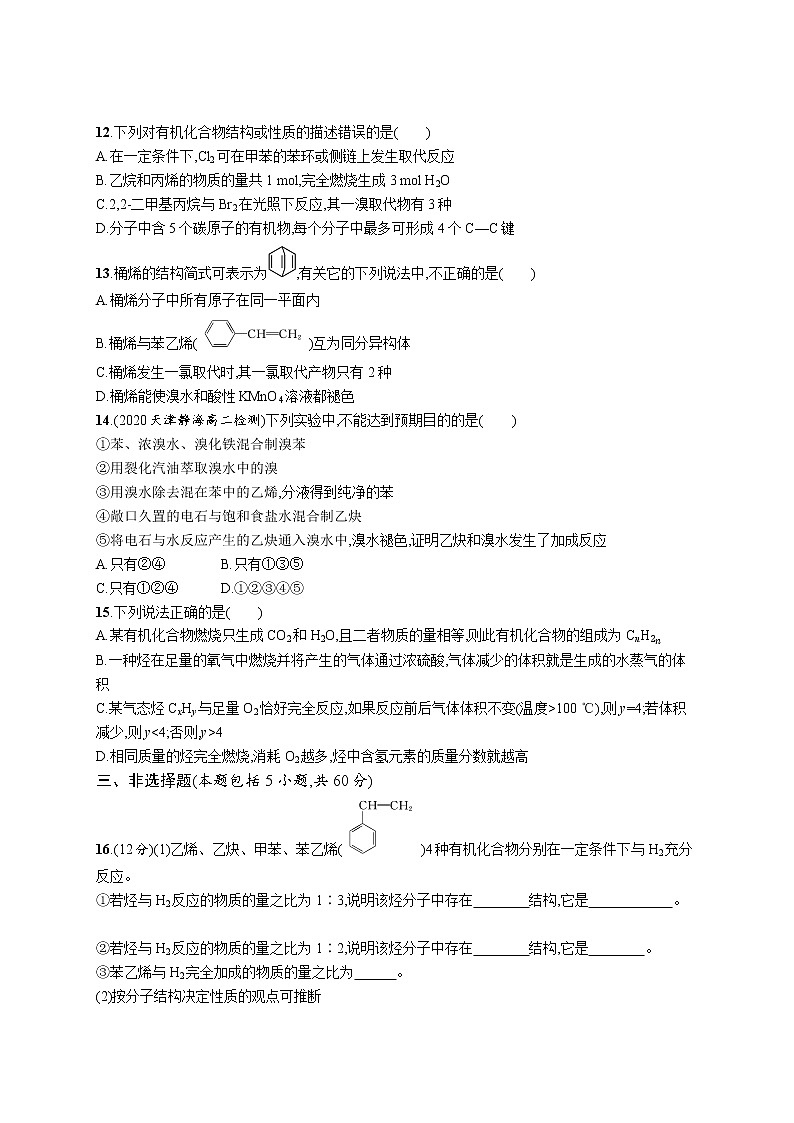 第二章 烃 本章整合课件（19张ppt）+练习（含解析）03