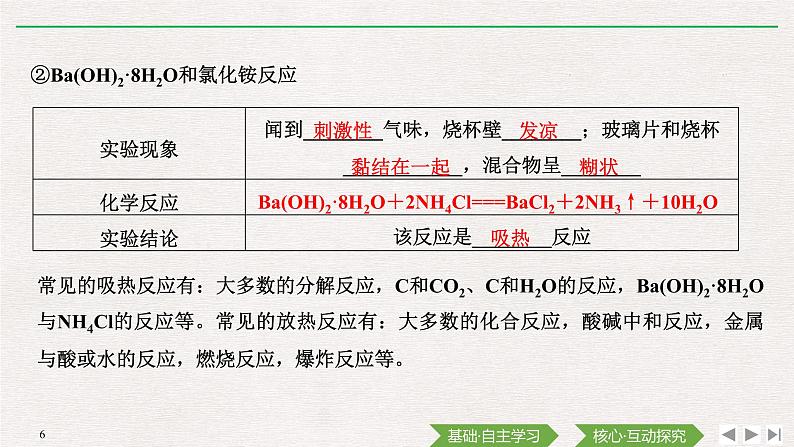 第六章 第一节 第1课时　化学反应与热能（导学案+课件）06