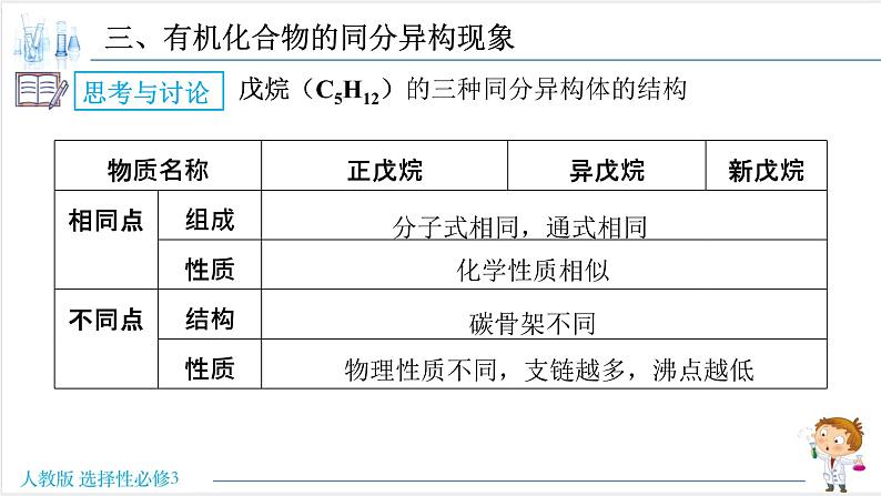 1.1.2 有机化合物的同分异构现象【新教材】人教版选择性必修3课件PPT03