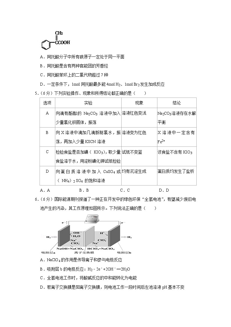 2020年内蒙古包头市高考化学一模试卷02