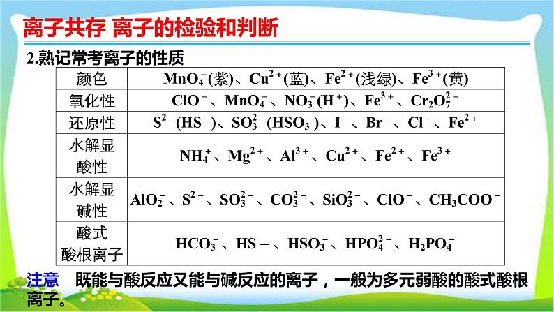 高考化学总复习6离子共存离子的检验和判断课件PPT04