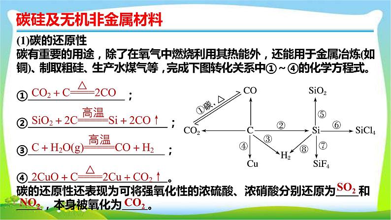 高考化学总复习15碳硅及无机非金属材料课件PPT第7页