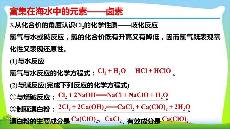 高考化学总复习16富集在海水中的元素—卤素课件PPT07