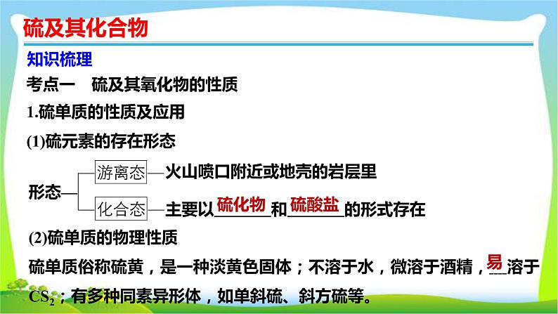 高考化学总复习17讲硫及其化合物课件PPT第4页