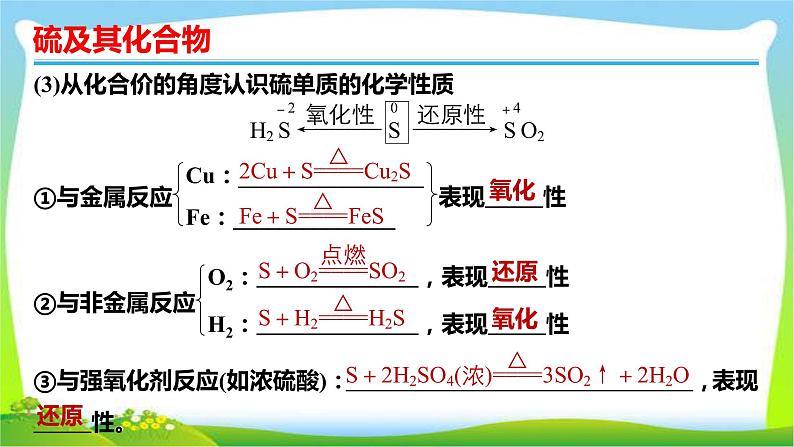 高考化学总复习17讲硫及其化合物课件PPT第5页