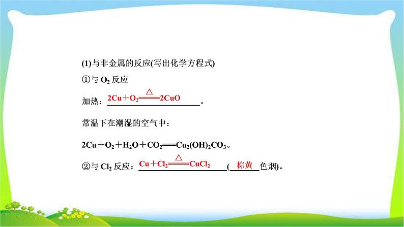 高中化学第一轮总复习3.9铜及其化合物金属材料完美课件PPT第5页