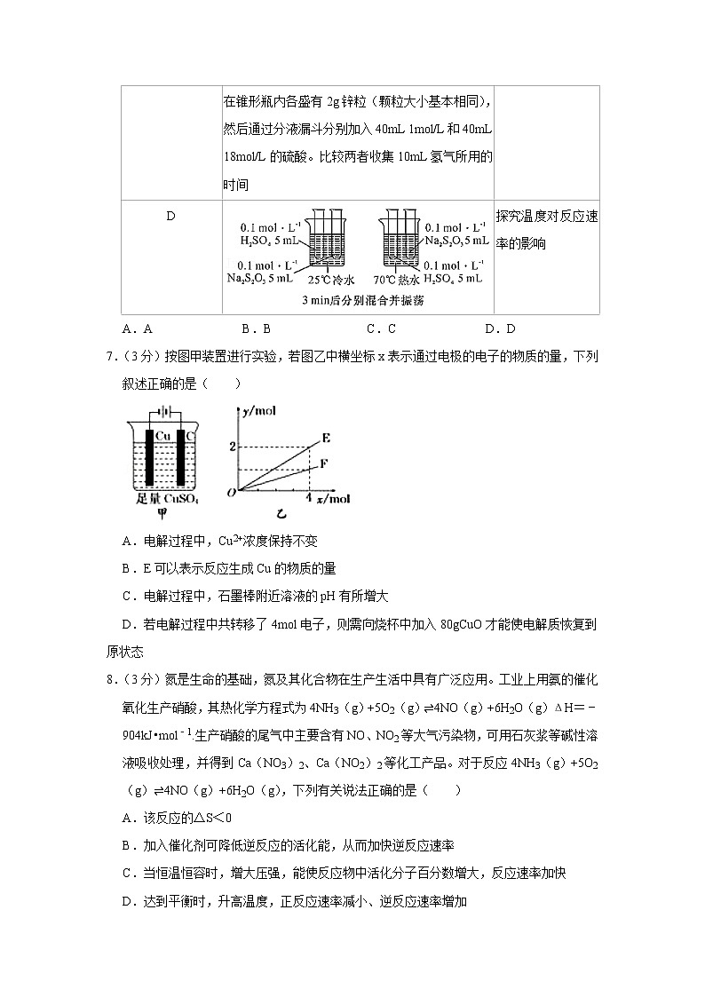 2021-2022学年福建省福州市八县（市、区）一中高二（上）期中化学试卷03