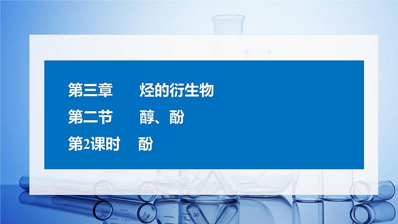 3.2.2 醇、酚 酚 课件 2021-2022学年高二化学（人教版（2019）选择性必修三）第1页