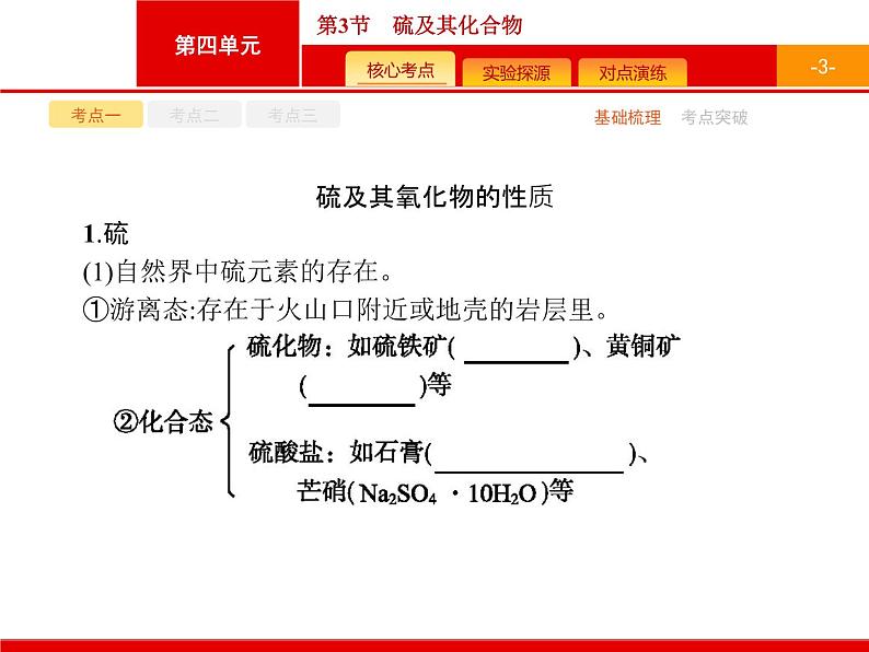 2022届高三统考化学人教版一轮课件：第4单元 第3节　硫及其化合物03