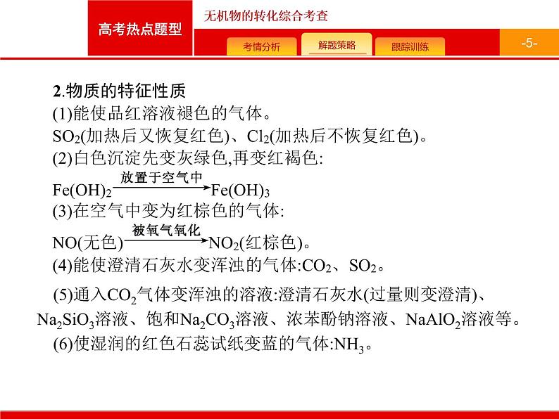 2022届高三统考化学人教版一轮课件：第4单元 高考热点题型 无机物的转化综合考查05