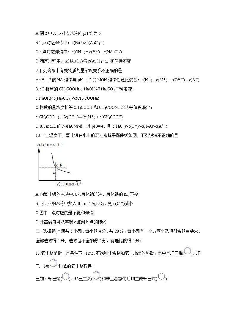 山东省2021-2022学年高二11月“山东学情”期中联考化学（A卷）含答案03