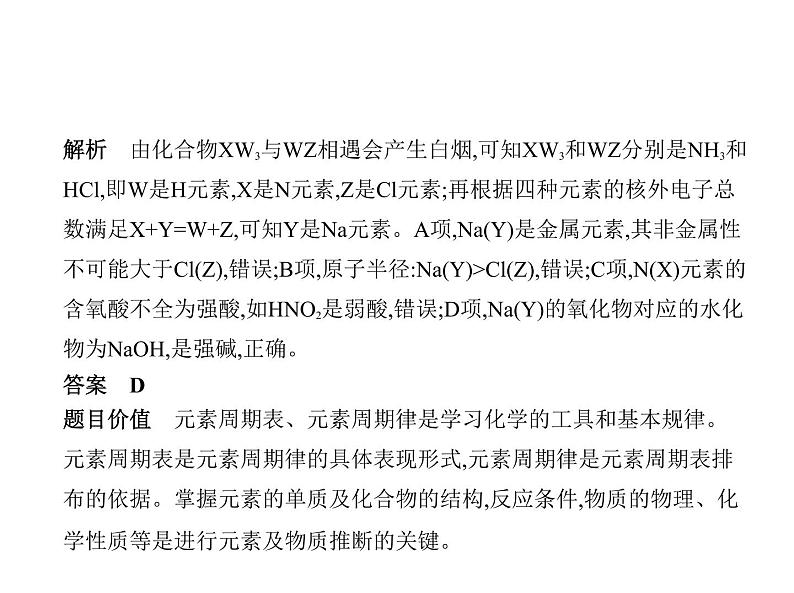 2022版高考化学选考山东专用一轮总复习课件：专题七原子结构元素周期表与元素周期律 —应用篇、创新篇08