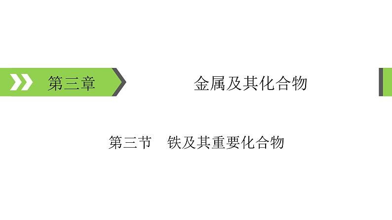 2022版高考化学一轮复习课件：第3章 第3节 铁及其重要化合物第1页