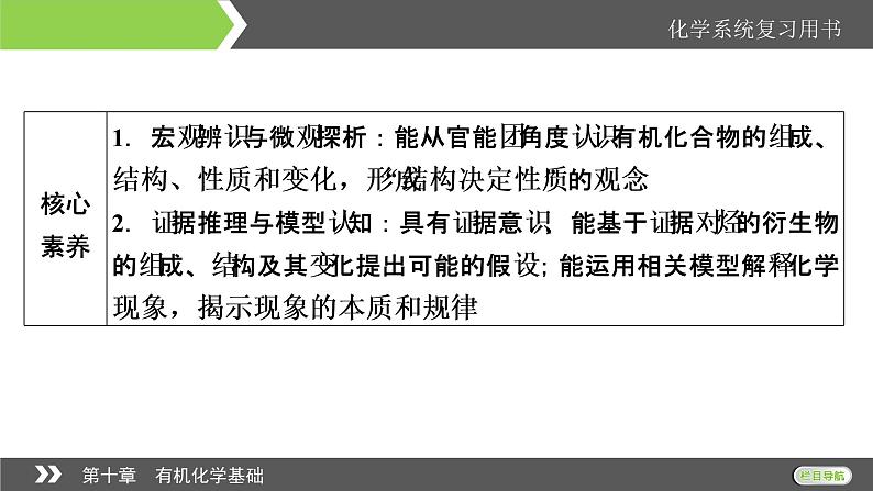 2022版高考化学一轮复习课件：第10章 第1节 认识有机化合物第5页