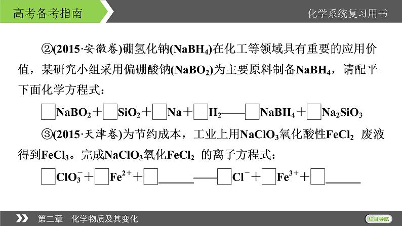 2022版高考化学一轮复习课件：第二章　化学物质及其变化 本章小结06