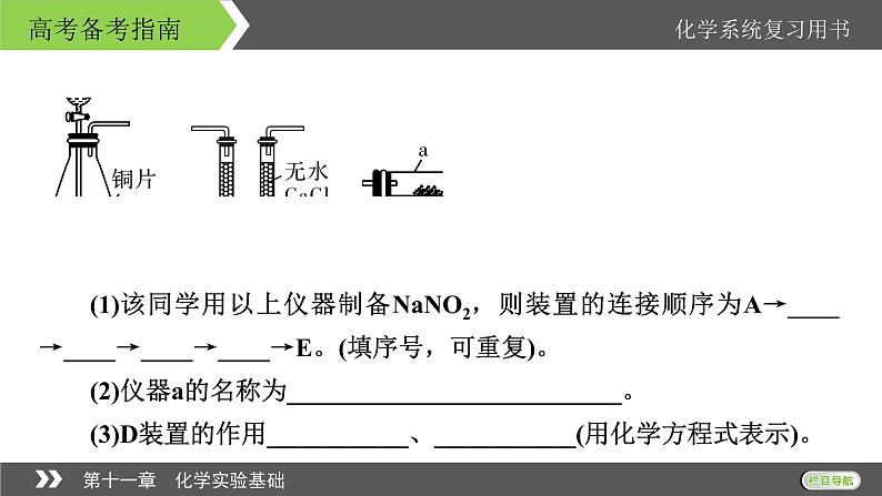 2022版高考化学一轮复习课件：第十一章　化学实验基础 本章小结06