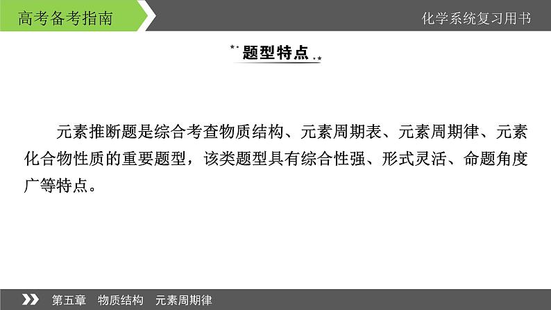 2022版高考化学一轮复习课件：专题讲座1 元素推断题的解题方法第2页