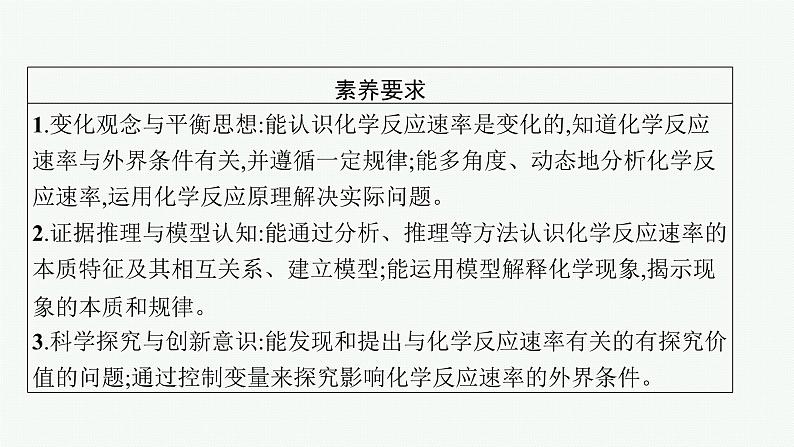 2022高考化学人教版一轮复习课件：第七单元　第1节　化学反应速率及影响因素03