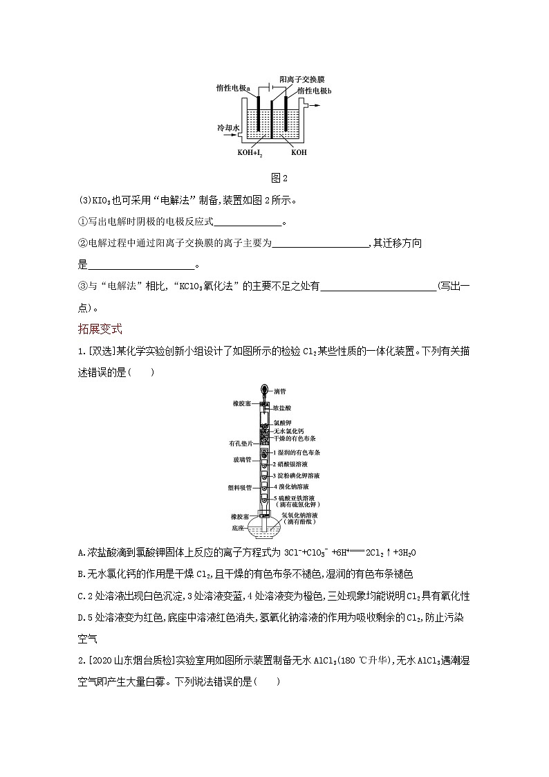 2022高三化学（全国版）一轮复习试题：专题八　氯及其化合物 1 Word版第3页