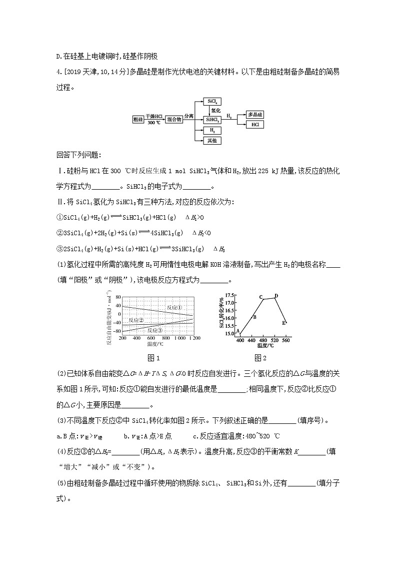 2022高三化学（全国版）一轮复习试题：专题七 碳、硅及其化合物　无机非金属材料 1 Word版02