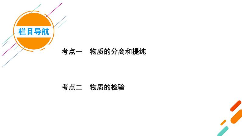 2022届高考化学（人教版）一轮总复习课件：第28讲　物质的检验、分离和提纯06