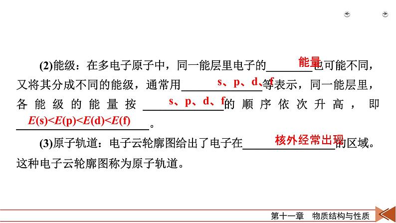 2022届高考化学（人教版）一轮总复习课件：第30讲　原子结构与性质第7页