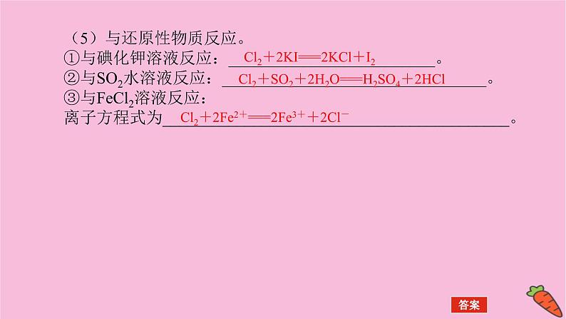 新教材2022届新高考化学人教版一轮课件：4.2 氯及其化合物　卤素第8页