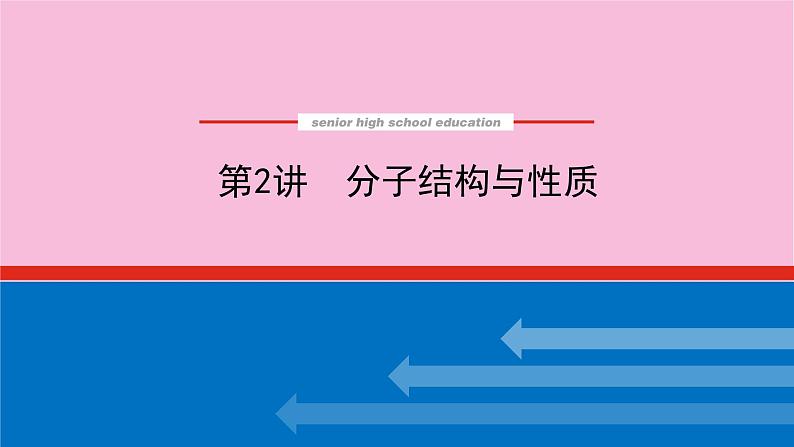 新教材2022届新高考化学人教版一轮课件：11.2 分子结构与性质第1页