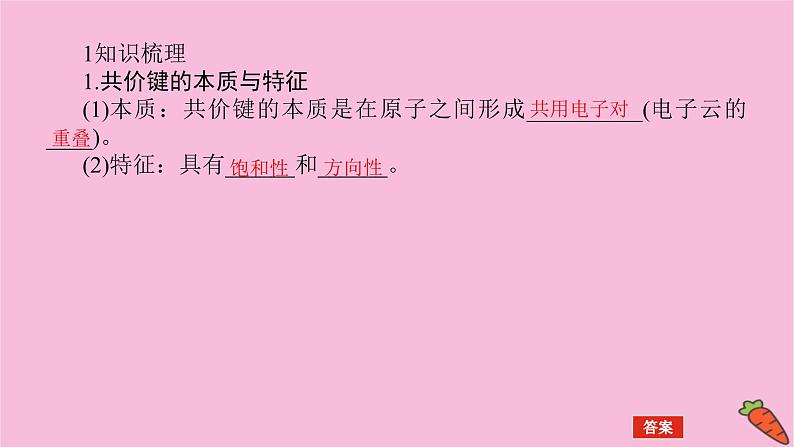 新教材2022届新高考化学人教版一轮课件：11.2 分子结构与性质第5页