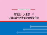 新教材2022届新高考化学人教版一轮课件：微专题·大素养 9 化学实验中的含氮化合物探究题