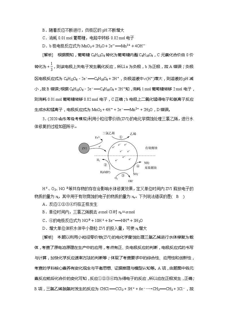 2022届高考化学（人教版）一轮总复习练习：第16讲　原电池　化学电源 Word版含解析02