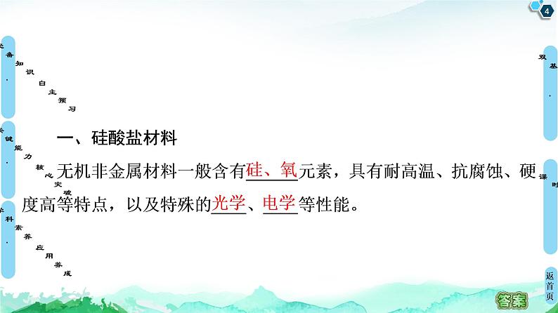 2020-2021学年高中化学新人教版必修第二册 第5章 第3节　无机非金属材料课件（54张）第4页