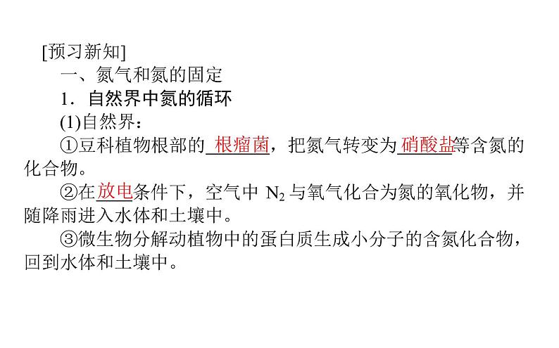 2020-2021学年高中化学新人教版必修第二册  第五章第二节 氮及其化合物（第1课时） 课件（39张）第4页