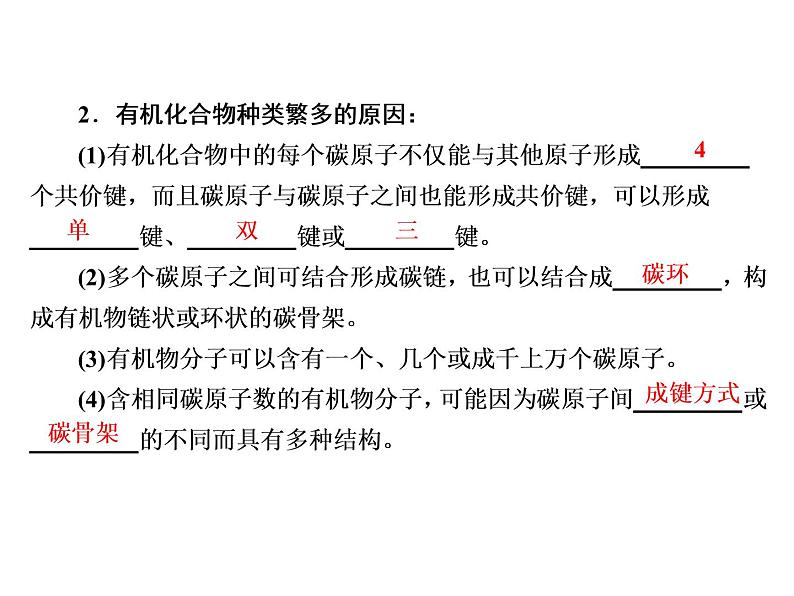 2020-2021学年高中化学新人教版必修第二册  第七章第一节 认识有机化合物（第1课时） 课件（32张）第5页