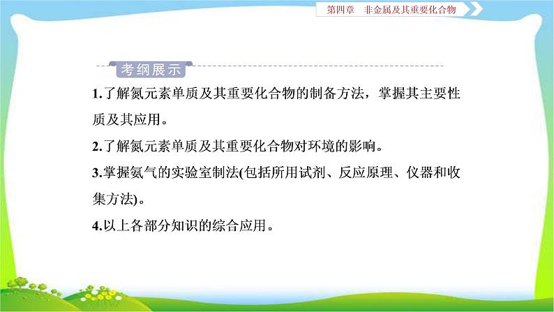 人教版高考化学总复习氮及其重要化合物完美课件PPT02